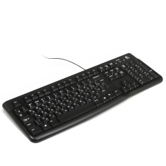 Клавиатура проводная LOGITECH K120, USB, 104 клавиши, черная, 920-002522 фото