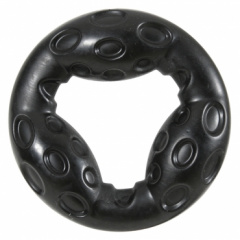 Игрушка, серия Бабл, кольцо, термопластичная резина (чёрная), 18 см. фото