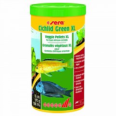 Сера Корм для цихлид растительноядных CICHLID GREEN XL 3800 мл. 1,3 кг. фото