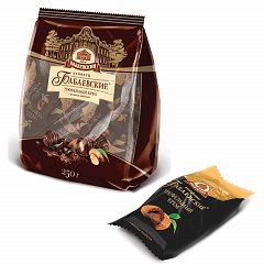 Конфеты шоколадные БАБАЕВСКИЙ, с трюфельным кремом, 200 г, пакет, ББ16456 фото