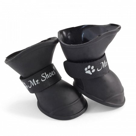 YXS203-M Сапожки для собак черные, 50*40*50мм (уп.4шт.), Triol фото