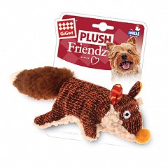 Игрушка для собак Лиса с пищалкой 9см, серия PLUSH FRIENDZ фото