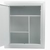 Шкафчик-аптечка металлический, навесной, внутренние перегородки, ключевой замок, 400x360x140 мм