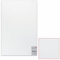 Картон белый грунтованный для живописи, 50х80 см, двусторонний, толщина 2 мм, акриловый грунт фото