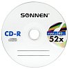 Диски CD-R SONNEN 700 Mb 52x Cake Box (упаковка на шпиле), КОМПЛЕКТ 50 шт., 512570