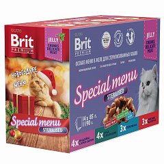 Brit Premium Особое меню в желе для стерилизованных кошек 1190 г фото