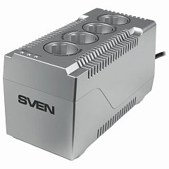 Стаблилизатор SVEN VR-F1000, 320 Вт, 184-285 В, 4 евророзетки, SV-018818 фото