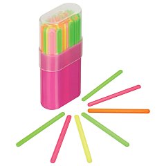 Счетные палочки (30 штук) многоцветные, в пластиковом пенале, СП06 фото