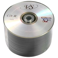 Диски CD-R VS 700 Mb 52x Bulk (термоусадка без шпиля), КОМПЛЕКТ 50 шт., VSCDRB5001 фото