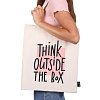 Сумка-шоппер BRAUBERG, канвас, 40х35 см, бежевый, Think outside the box, 271898
