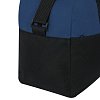 Сумка спортивная HEIKKI BASE (ХЕЙКИ), карман на молнии, черная/темно-синяя, 30x44x17 см, 272622