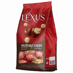 Конфеты шоколадные LEXUS "Hazelnut" с молочным шоколадом и ореховым кремом 200 г, ТУРЦИЯ, 1412 фото