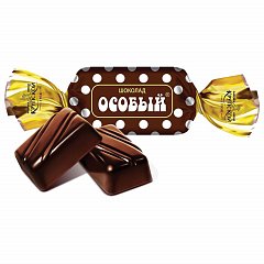 Конфеты шоколадные СЛАВЯНКА "Особый" из темного шоколада, 200 г, пакет, 60173 фото