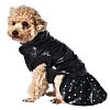 Попона для собак утепленная с юбкой "Звезда диско" S, черная, размер 25см, серия BE TRENDY, Triol