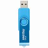 Флеш-диск 64 GB SMARTBUY Twist USB 2.0, синий, SB064GB2TWB