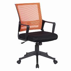 Кресло BRABIX " Balance MG-320", с подлокотниками, комбинированное черное/оранжевое, 531832 фото