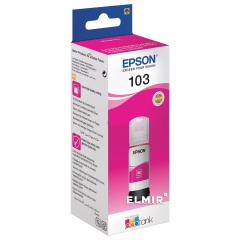 Чернила EPSON 103 (C13T00S34A) для СНПЧ EPSON L3100/L3101/L3110/L3150/L3151/L1110, пурпурные, ОРИГИНАЛЬНЫЕ фото