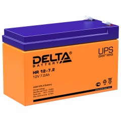 Аккумуляторная батарея для ИБП любых торговых марок, 12 В, 7,2 Ач, 151х65х94 мм, DELTA, HR 12-7.2 фото