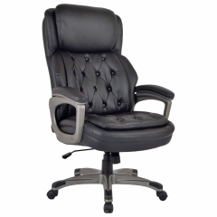 Кресло BRABIX PREMIUM "Regal EX-557", НАГРУЗКА до 150 кг, пружинный блок, экокожа, черный, 532945 фото