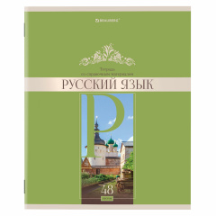 Тетрадь предметная "DELIGHT" 48 л., обложка картон, РУССКИЙ ЯЗЫК, линия, BRAUBERG, 404577 фото