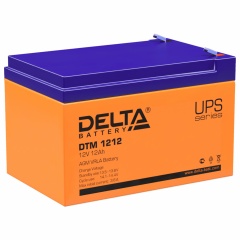 Аккумуляторная батарея для ИБП любых торговых марок, 12 В, 12 Ач, 151х98х95 мм, DELTA, DTM 1212 фото