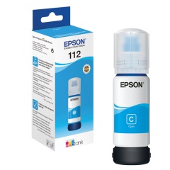 Чернила EPSON 112 (C13T06C24A) для СНПЧ EPSON L11160 /L15150 /L15160 /L6550/L6570, голубые, ОРИГИНАЛЬНЫЕ фото