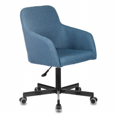 Кресло CH-380M, пятилучие металлическое, ткань, серо-голубое, 1430562 фото