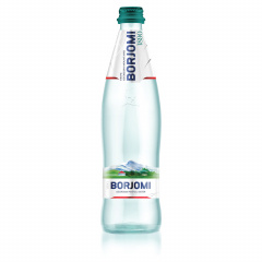 Вода ГАЗИРОВАННАЯ минеральная BORJOMI (БОРЖОМИ), 0,33 л, стеклянная бутылка фото