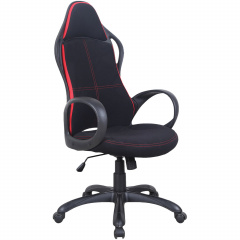 Кресло офисное BRABIX PREMIUM "Force EX-516", ткань, черное/вставки красные, 531571 фото