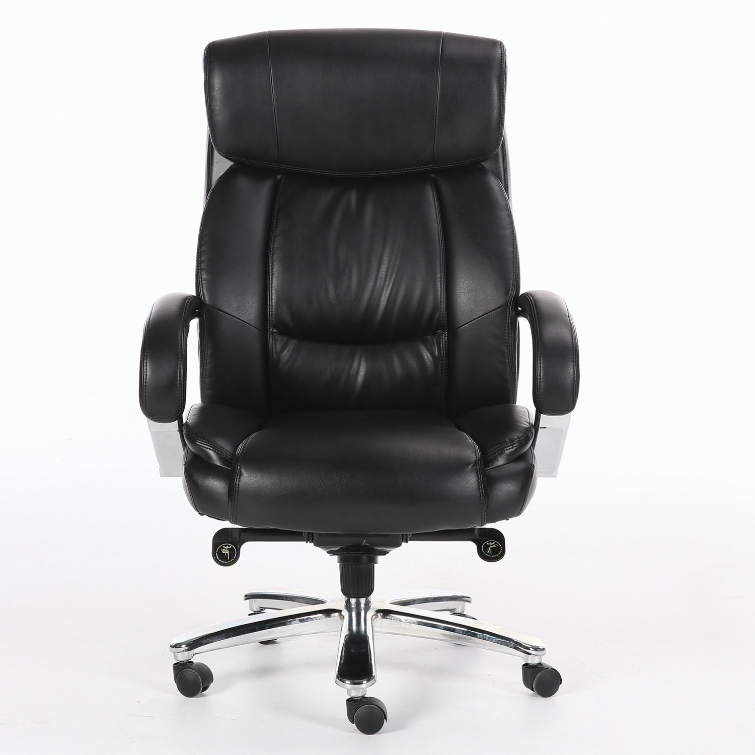 Кресло офисное Brabix Premium Advance ex-575 хром экокожа черное