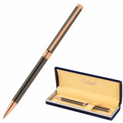Ручка подарочная шариковая GALANT "ASTRON BRONZE", корпус металлический, детали розовое золото, узел 0,7 мм, синяя, 143524 фото