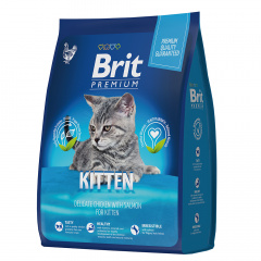 Brit Premium сухой корм для котят с курицей, 8 кг. фото