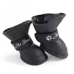 YXS203-L Сапожки для собак черные, 55*45*55мм (уп.4шт.), Triol фото