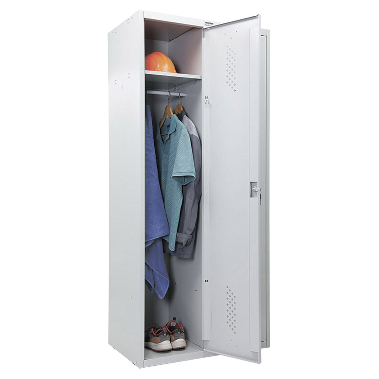шкаф металлический для одежды практик ls 21 80
