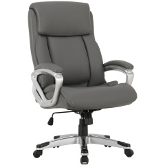 Кресло офисное BRABIX PREMIUM "Level EX-527", пружинный блок, рециклированная кожа, серое, 531937 фото
