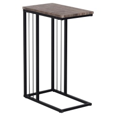 Стол журнальный на металлокаркасе BRABIX "LOFT CT-002", 450х250х630 мм, цвет морёный дуб, 641861 фото