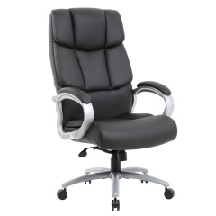 Кресло офисное BRABIX PREMIUM "Blocks HD-008", НАГРУЗКА до 200 кг, экокожа, черное, 531944 фото