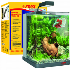 Сера BIOTOP NANO CUBE 16 LED аквариум 16л, 22x30x25см Led-Светильник Фильтр FP 150 фото