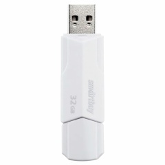 Флеш-диск 32 GB SMARTBUY Clue, USB 2.0, белый, SB32GBCLU-W фото