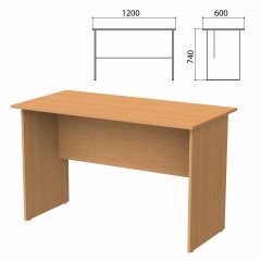 Стол письменный "Бюджет", 1200х600х740 мм, груша ароза, 402660-336 фото