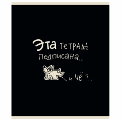 Тетрадь А5 48л. ПЗБМ скоба, клетка, матовая ламинация, брайль, Тетрадь подписана (микс в ПУ), 23447 фото