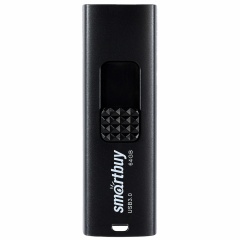 Флеш-диск 64 GB SMARTBUY Fashion USB 3.0, черный, SB064GB3FSK фото
