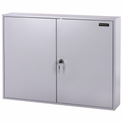 Шкафчик (Ключница) на 300 ключей BRAUBERG, 730х550х140 мм, с замком, +300 брелоков, серый, 290341 фото