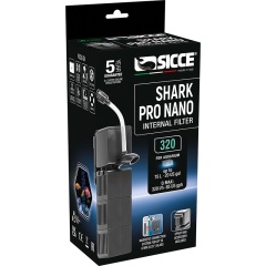SICCE, Внутренний фильтр для аквариумов 60-75 л "Shark PRO NANO 320", 320 л/ч. 81092 фото
