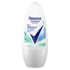 Антиперспирант шариковый 50мл REXONA "Свежесть душа", усиленная защита, ш/к 03428 фото