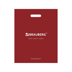 Пакет презентационно-упаковочный BRAUBERG, 32х40 см, усиленная ручка, 505499 фото