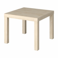 Стол журнальный "Лайк" аналог IKEA (550х550х440 мм), дуб светлый фото