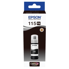 Чернила EPSON 115 (C13T07D14A) для СНПЧ L8160/L8180, черные фото, объем 70 мл, ОРИГИНАЛЬНЫЕ фото