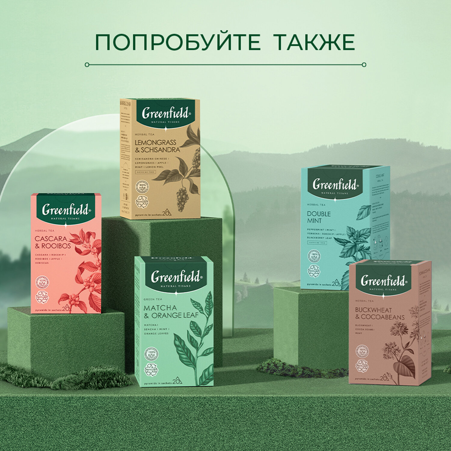 Чай GREENFIELD Natural Tisane 