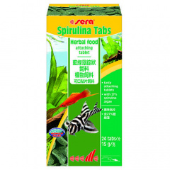 Сера Корм для рыб растительный в таблетках SPIRULINA TABS  24 таб.15г фото